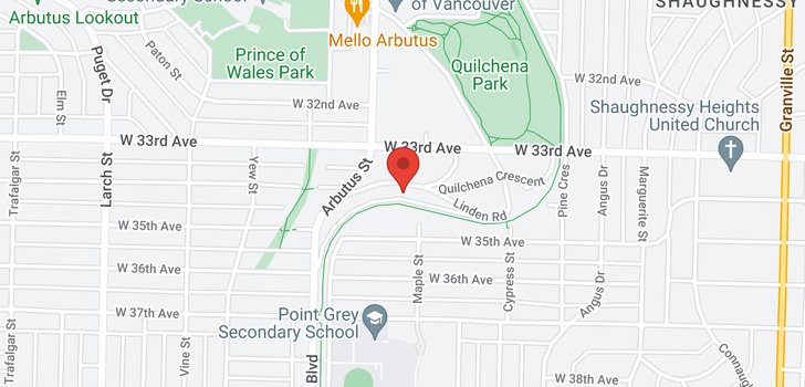 map of 2018 QUILCHENA CRESCENT